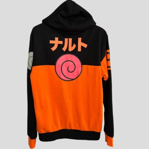 Men's Naruto Shippuden Naruto Cosplay Orange & Black Hoodie - Picture 4 of 14